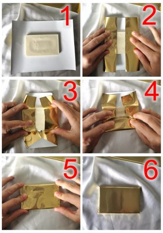 how to wrap chocolate bar