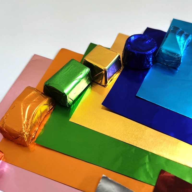 Aluminum Foil Chocolate Wrapper 3.5′ x 3.5′